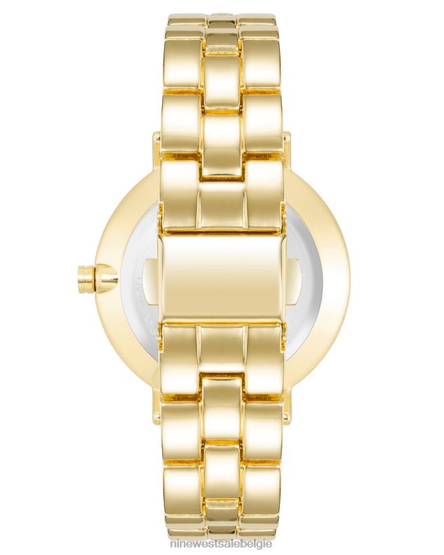 Nine West L48XT2864armbandhorloge met tweekleurige bezel