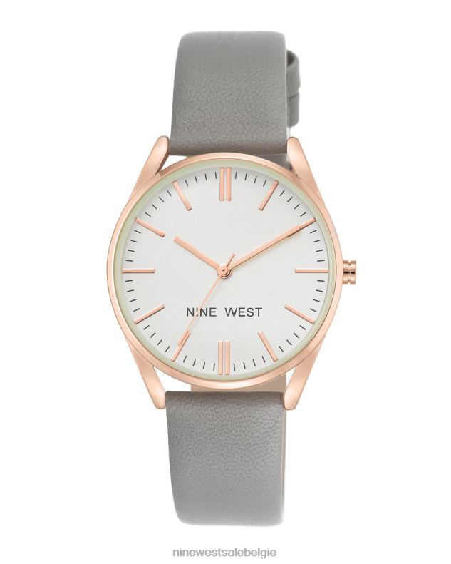 Nine West L48XT2902 grijs klassiek bandhorloge