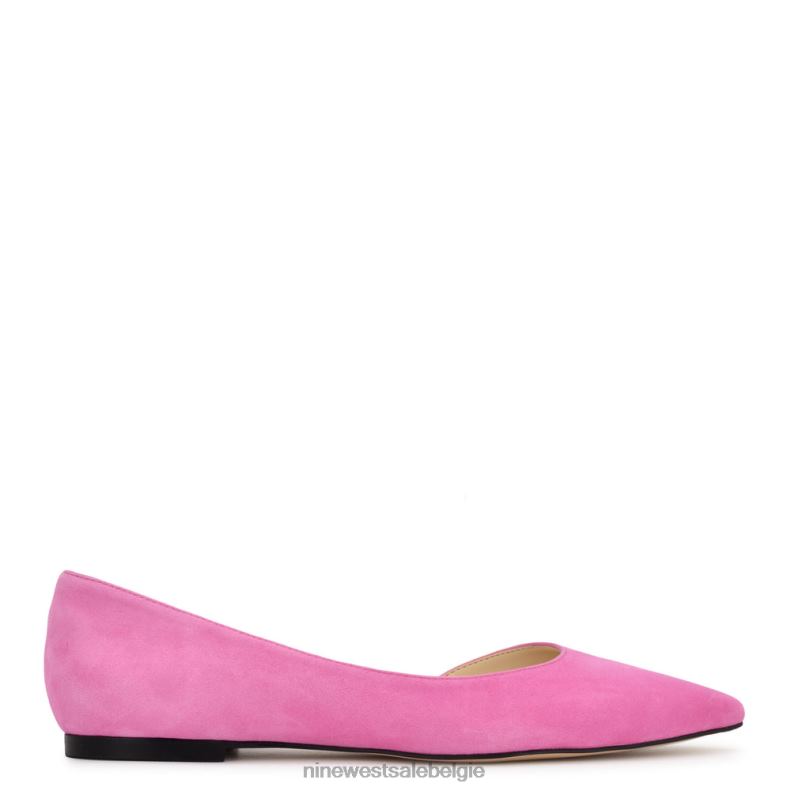 Nine West L48XT887 neonroze suède blaha d'orsay-flats