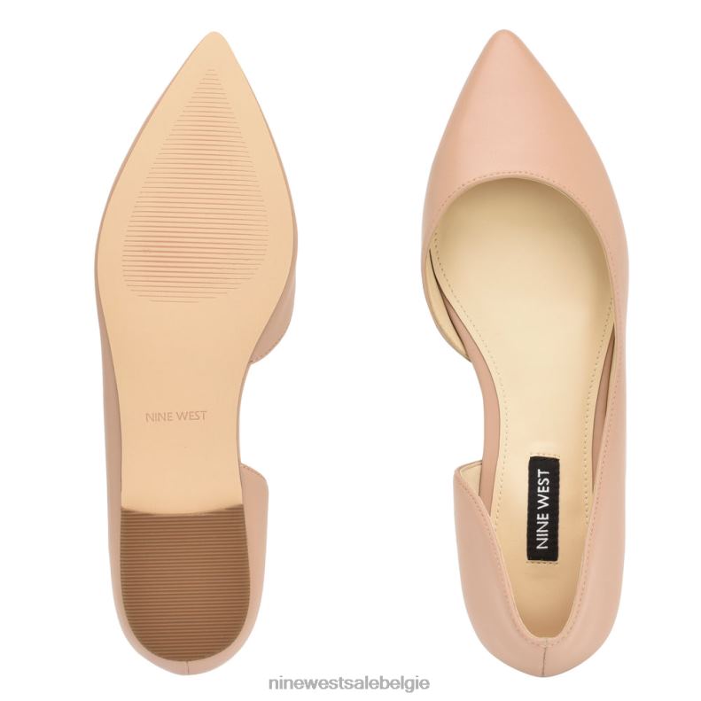 Nine West L48XT2268 nauwelijks naakt leer blaha d'orsay-flats