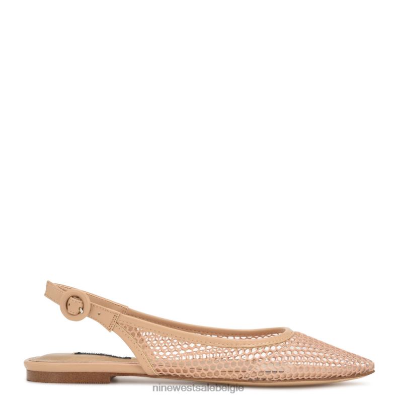 Nine West L48XT2303 warme blos/helder branid mesh slingback-flats