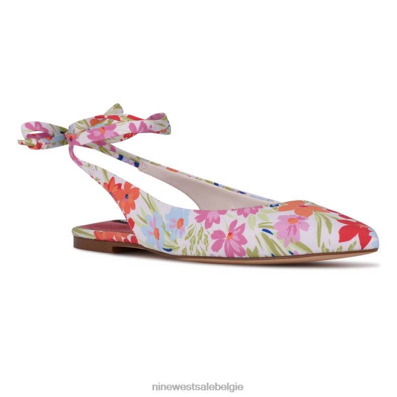 Nine West L48XT1919bop enkelwikkel puntige teenflats