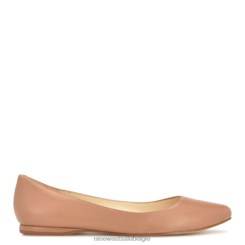 Nine West L48XT2094 lichtbruin leer speakup amandelteenflats