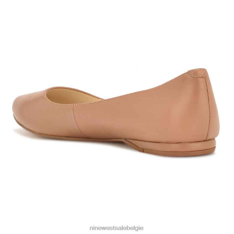 Nine West L48XT2094 lichtbruin leer speakup amandelteenflats