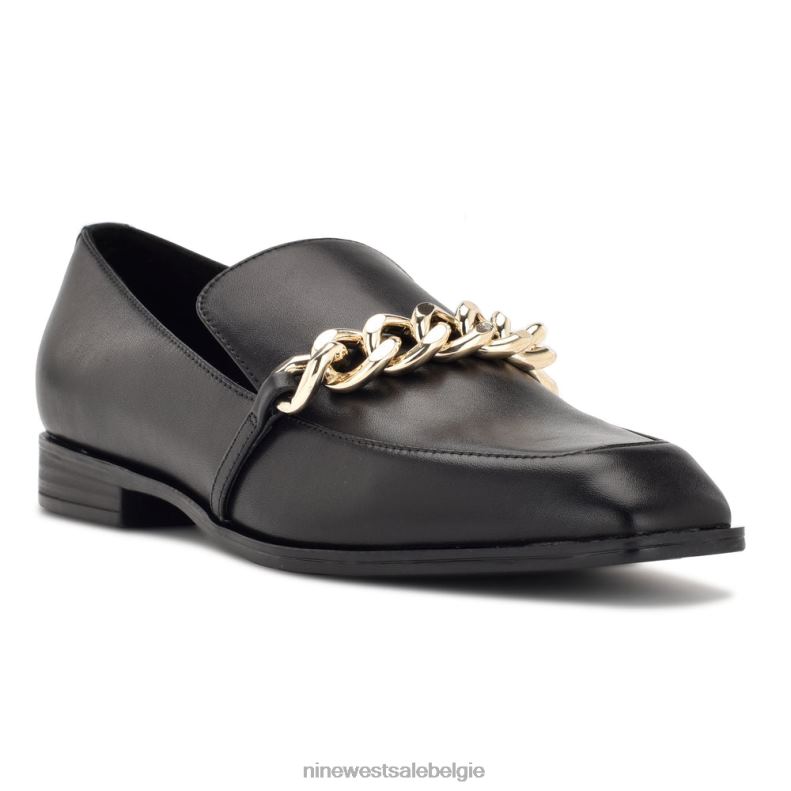 Nine West L48XT2158 zwart leer onxe instaploafers