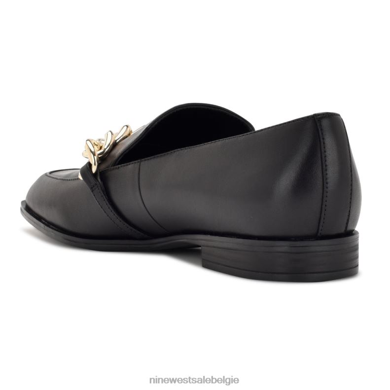 Nine West L48XT2158 zwart leer onxe instaploafers