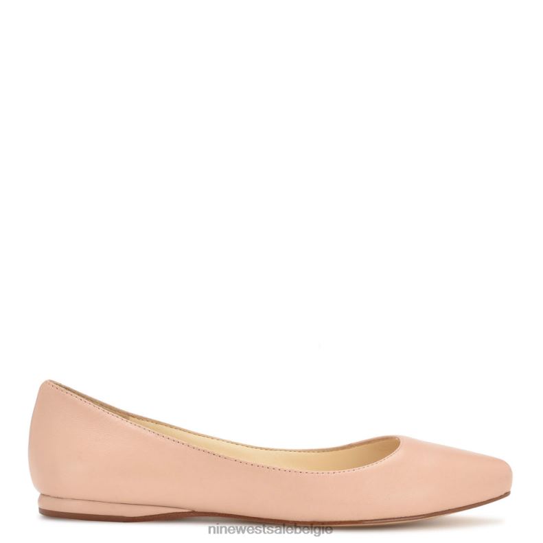 Nine West L48XT2230 licht natuurlijk leer speakup amandelteenflats