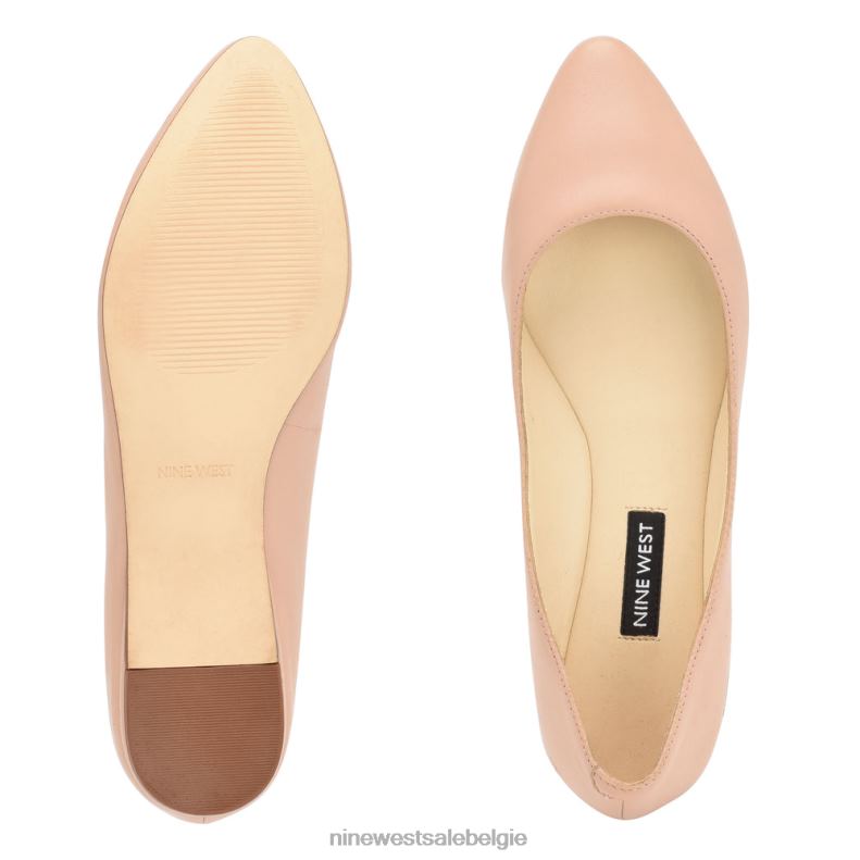 Nine West L48XT2230 licht natuurlijk leer speakup amandelteenflats