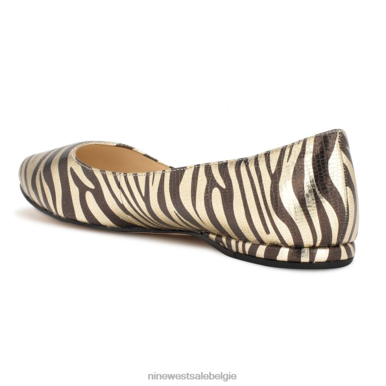 Nine West L48XT2273 platino zebraprint speakup amandelteenflats