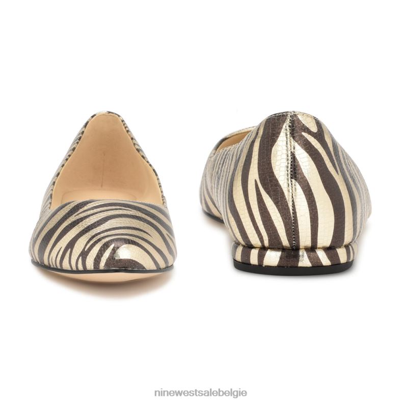 Nine West L48XT2273 platino zebraprint speakup amandelteenflats