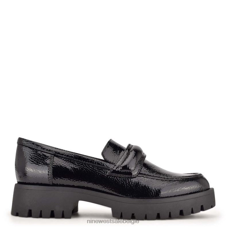 Nine West L48XT2292 zwart Garren loafers met lugzool