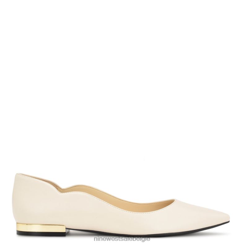 Nine West L48XT2298 chique crème Lolady puntige teenflats