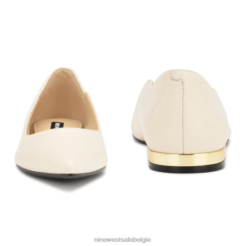 Nine West L48XT2298 chique crème Lolady puntige teenflats