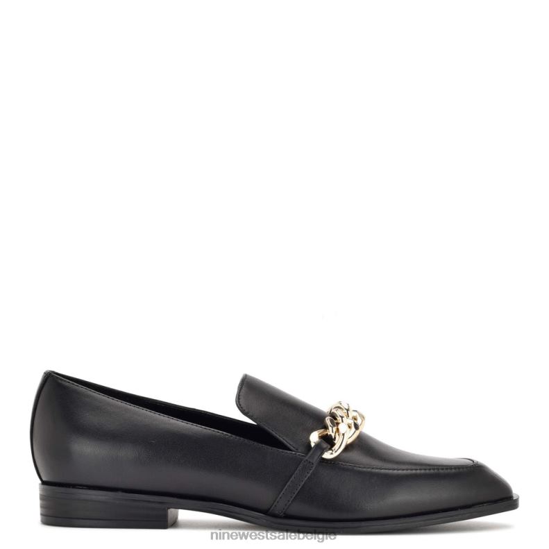 Nine West L48XT2320 zwart leer onxe instaploafers