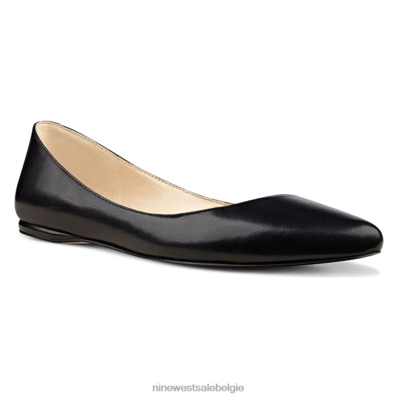 Nine West L48XT2361 zwart leer speakup amandelteenflats