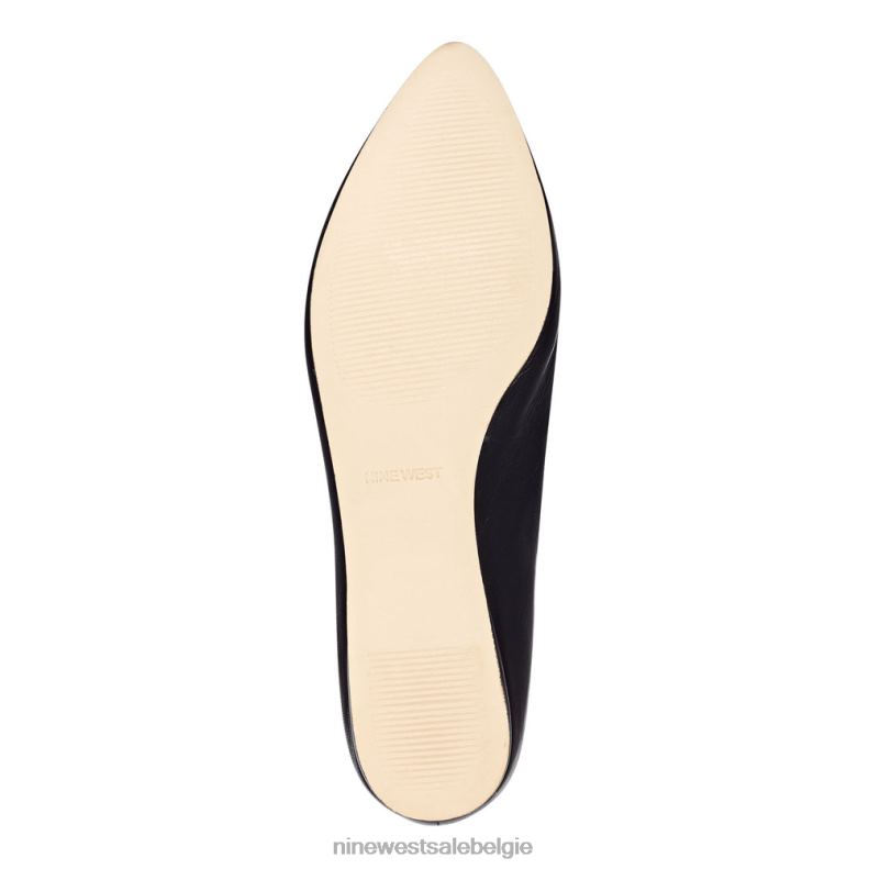 Nine West L48XT2361 zwart leer speakup amandelteenflats