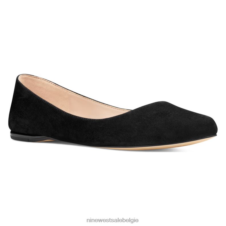 Nine West L48XT2380 zwart suède speakup amandelteenflats