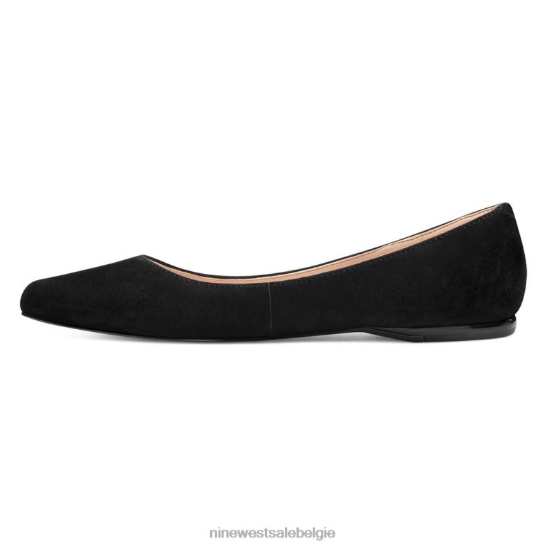 Nine West L48XT2380 zwart suède speakup amandelteenflats