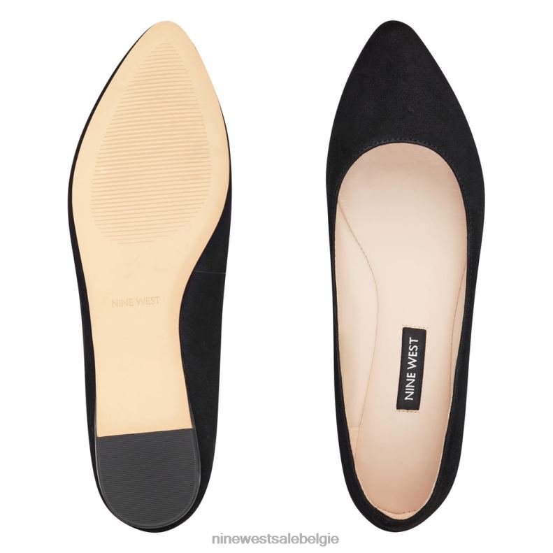 Nine West L48XT2380 zwart suède speakup amandelteenflats