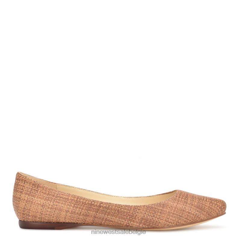 Nine West L48XT862 bruine raffia speakup amandelteenflats