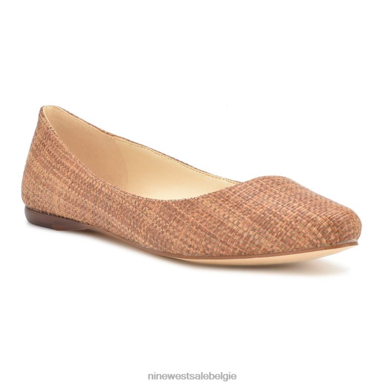 Nine West L48XT862 bruine raffia speakup amandelteenflats