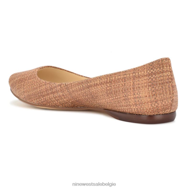 Nine West L48XT862 bruine raffia speakup amandelteenflats