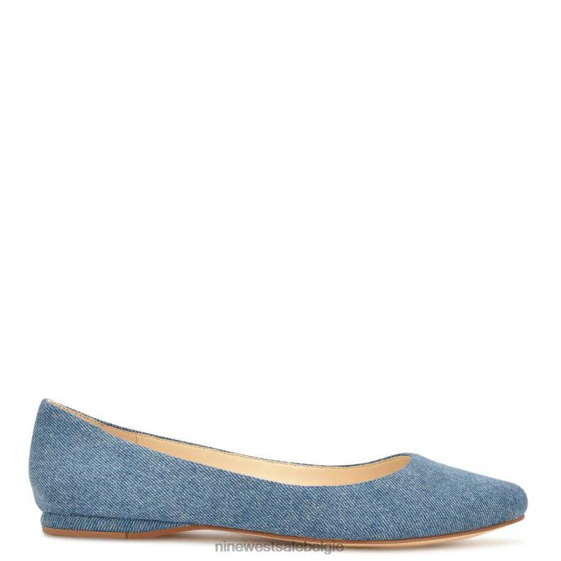 Nine West L48XT871 blauwe denim speakup amandelteenflats