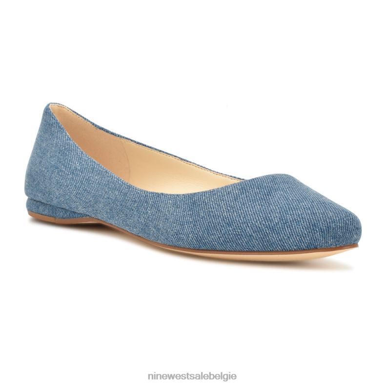 Nine West L48XT871 blauwe denim speakup amandelteenflats