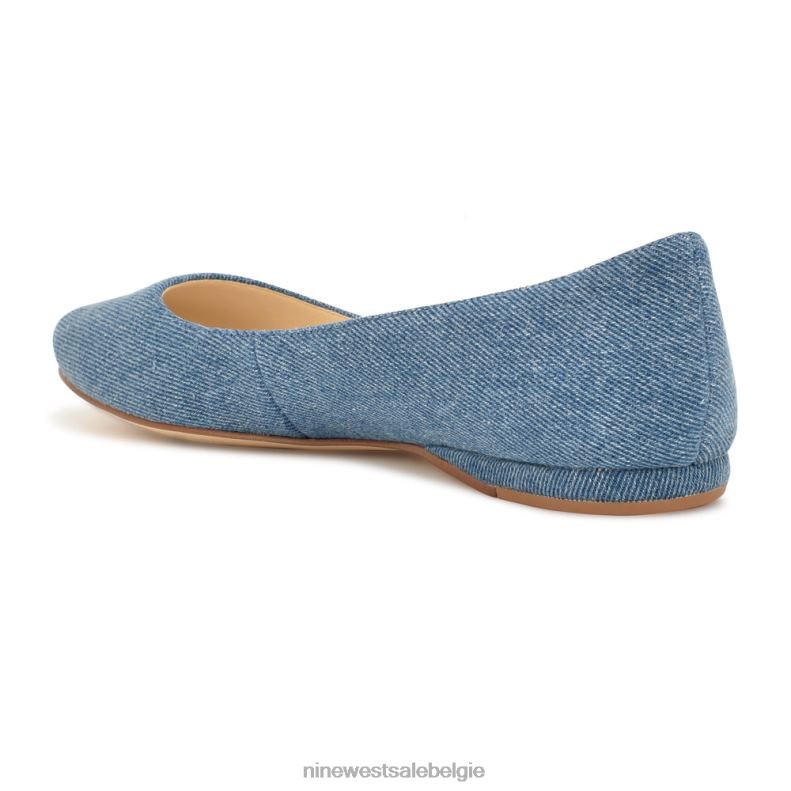 Nine West L48XT871 blauwe denim speakup amandelteenflats