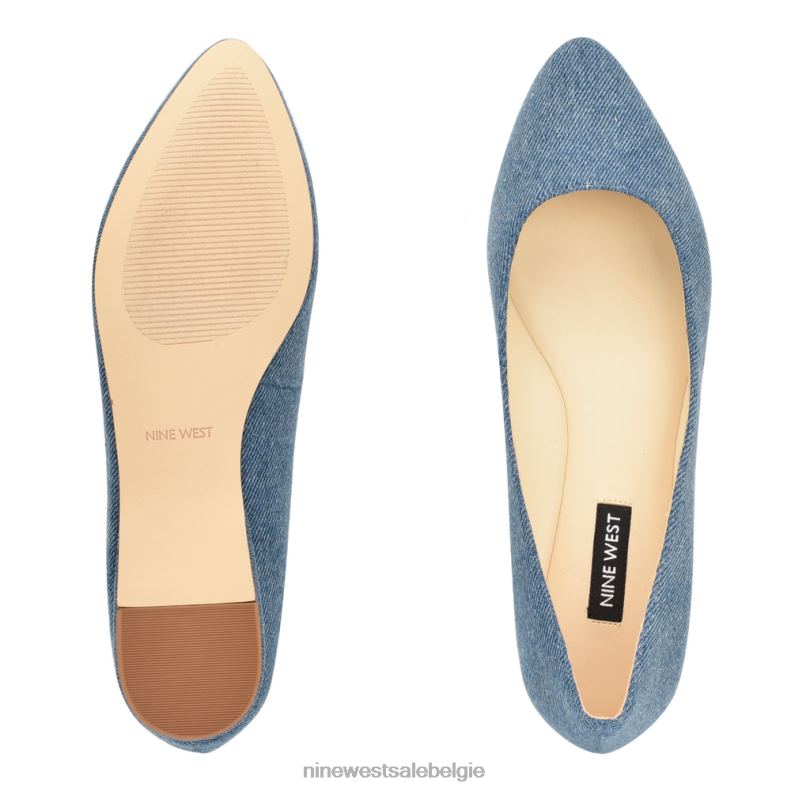 Nine West L48XT871 blauwe denim speakup amandelteenflats