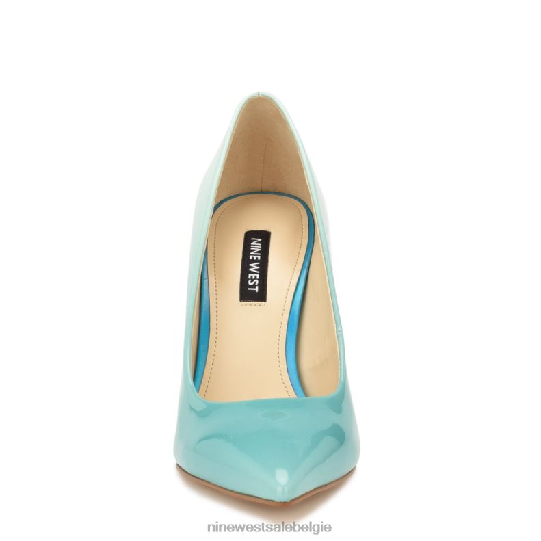 Nine West L48XT1254 blauw ombre patent frisse pumps met puntige neus