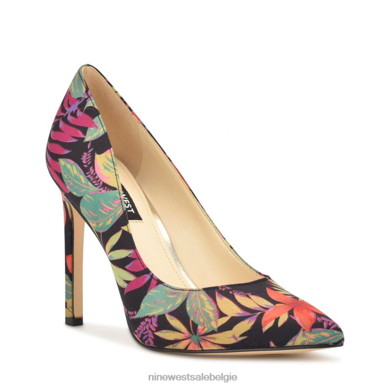 Nine West L48XT1255 tropische bloemen Tatiana pumps met puntige neus