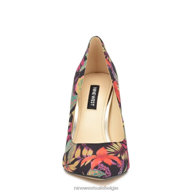 Nine West L48XT1255 tropische bloemen Tatiana pumps met puntige neus