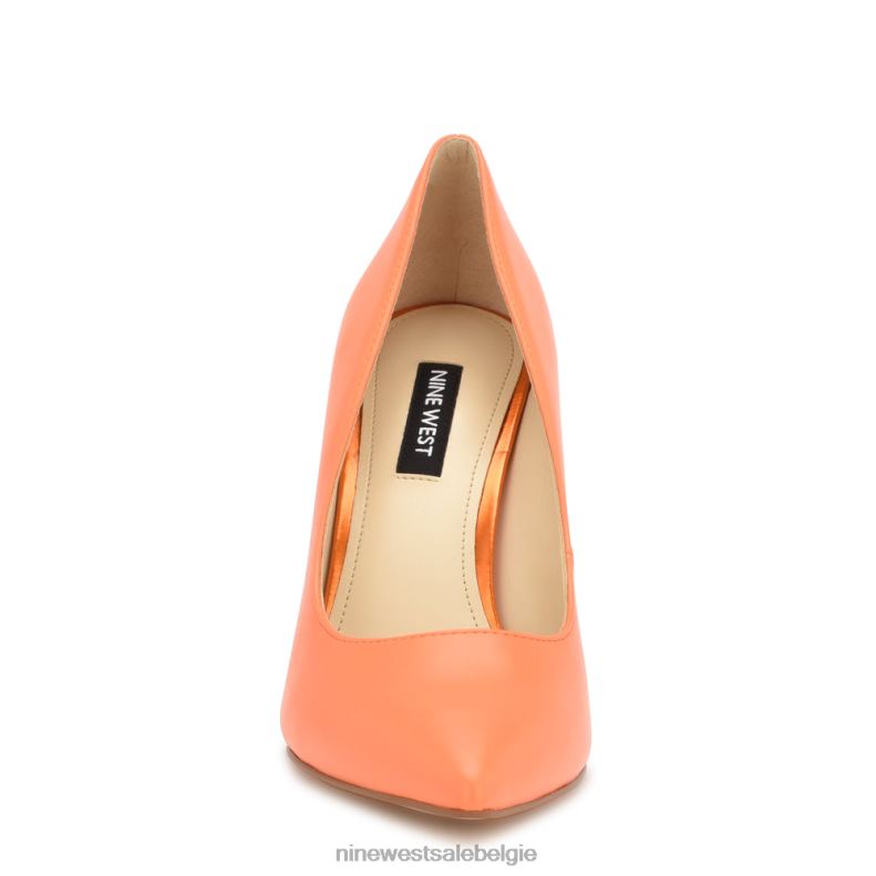 Nine West L48XT1256 perfecte oranje Tatiana pumps met puntige neus