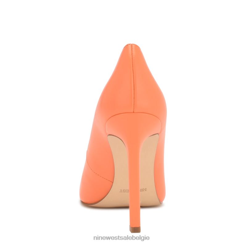 Nine West L48XT1256 perfecte oranje Tatiana pumps met puntige neus