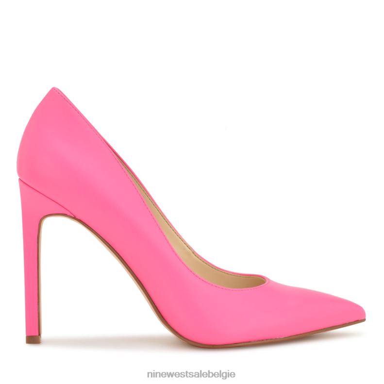 Nine West L48XT1257 Neon roze Tatiana pumps met puntige neus