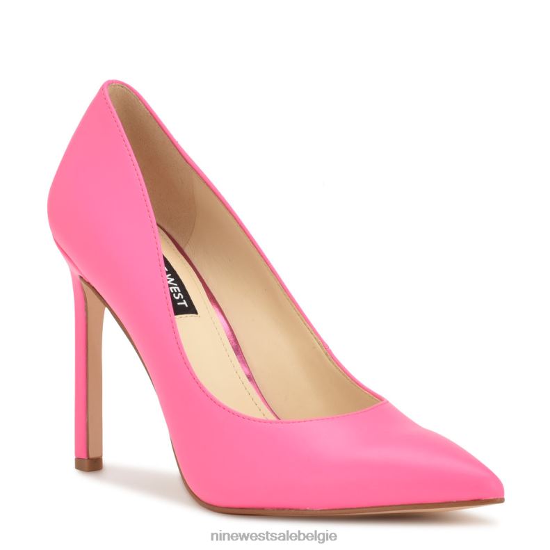 Nine West L48XT1257 Neon roze Tatiana pumps met puntige neus