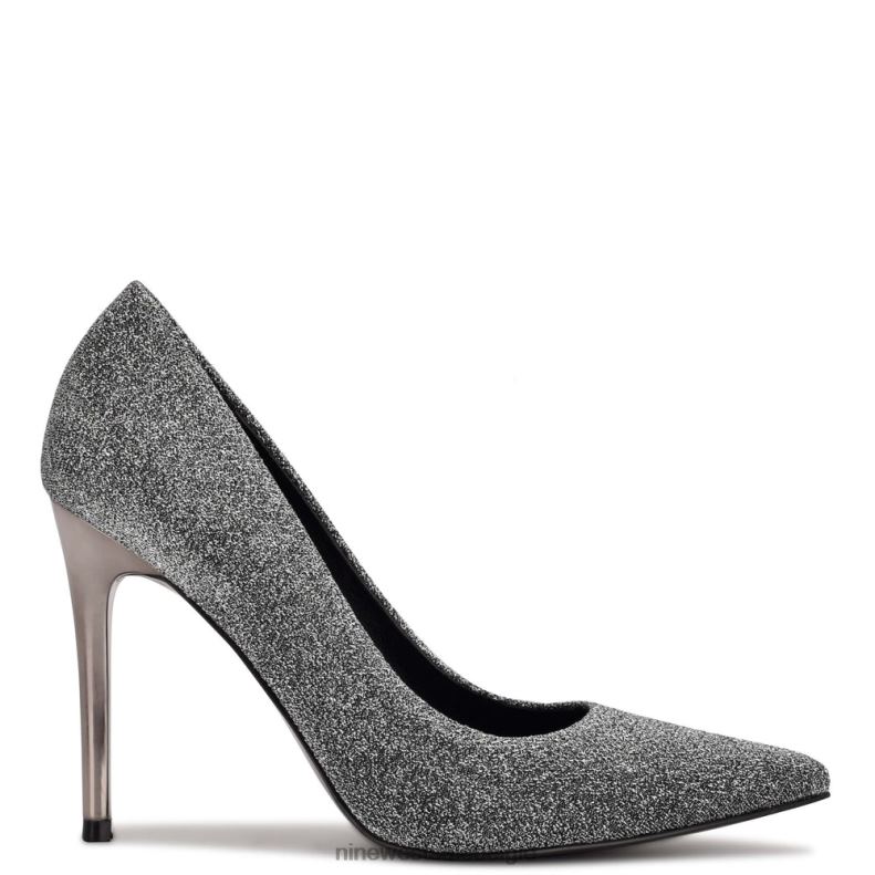 Nine West L48XT1278 tinnen glitters frisse pumps met puntige neus