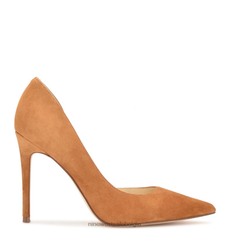 Nine West L48XT1325 donker natuurlijk suède Folowe d'orsay pumps met puntige neus