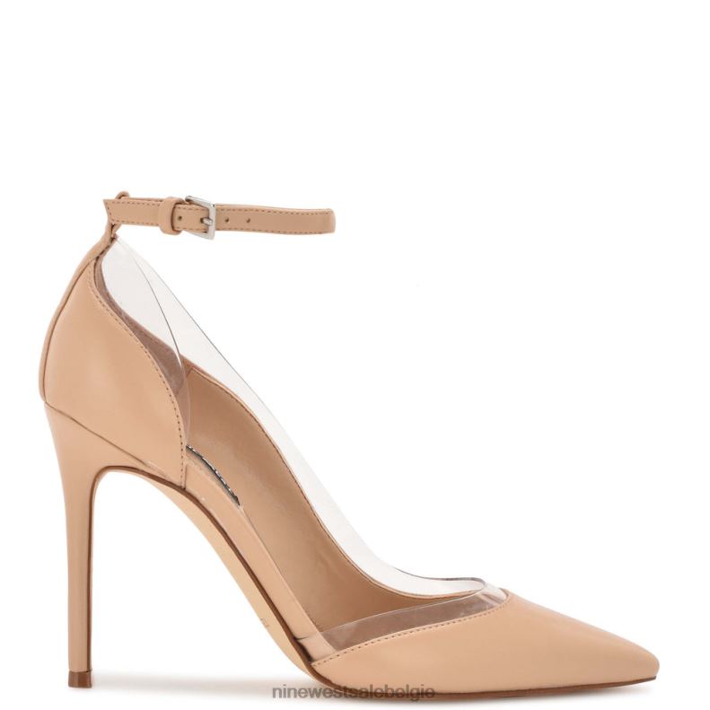 Nine West L48XT1334 warme blos Freze pumps met enkelbandjes