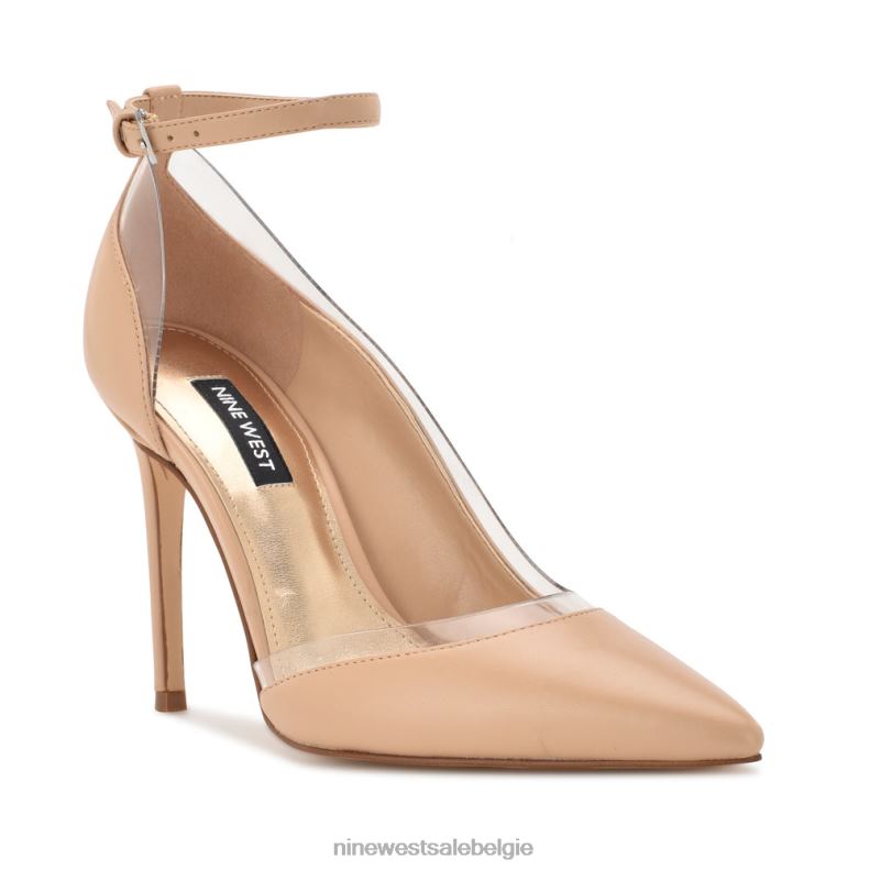 Nine West L48XT1334 warme blos Freze pumps met enkelbandjes