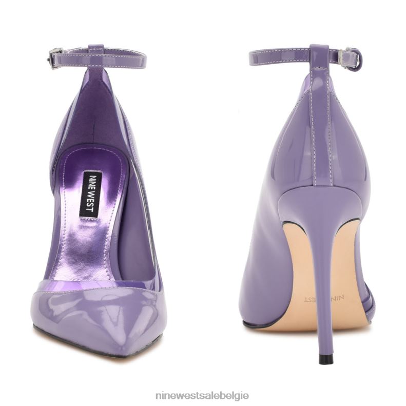 Nine West L48XT1336 lichtpaars Freze pumps met enkelbandjes