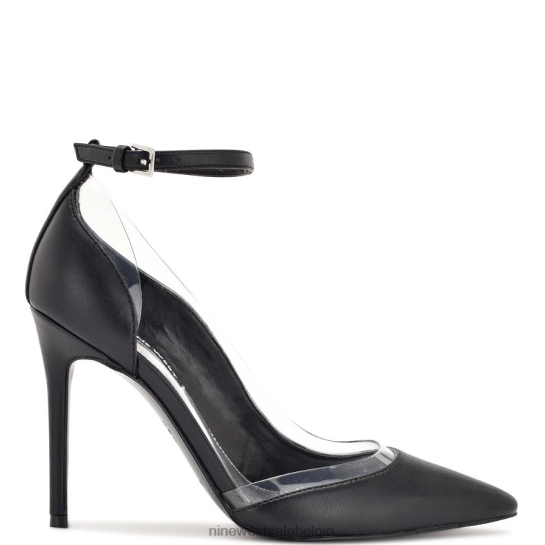 Nine West L48XT1337 zwart Freze pumps met enkelbandjes