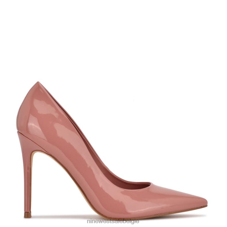 Nine West L48XT1370 donker blozen patent frisse pumps met puntige neus