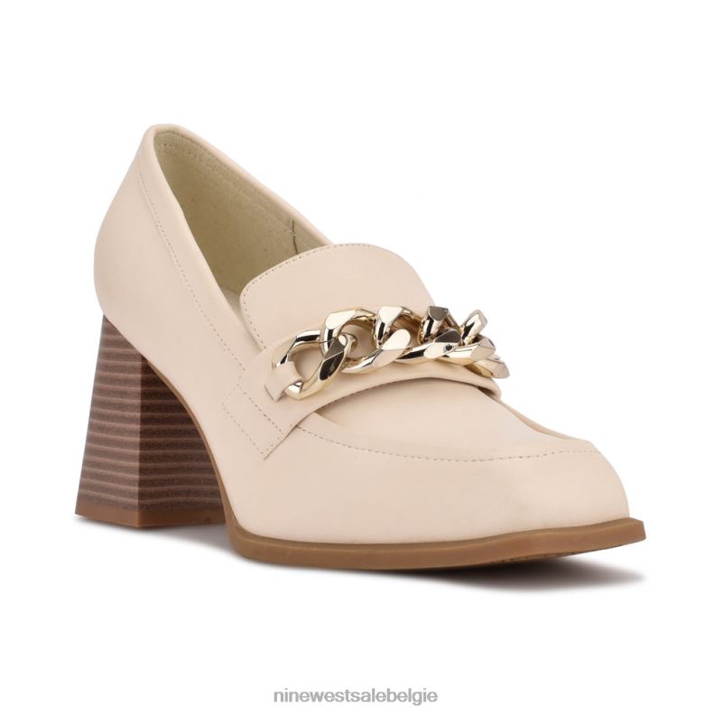 Nine West L48XT1234 chique crème Zynga loafers met hak