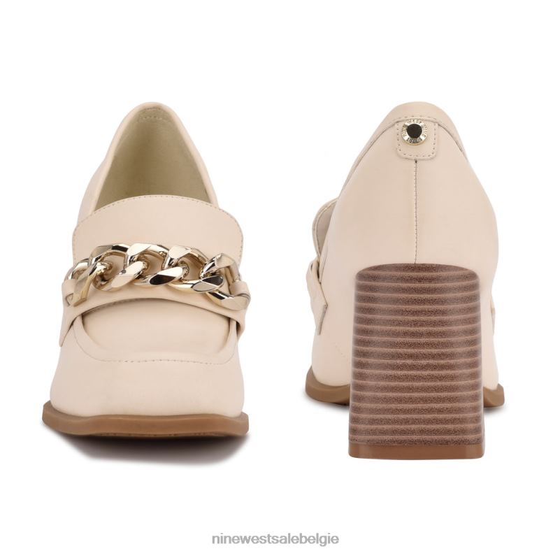 Nine West L48XT1234 chique crème Zynga loafers met hak