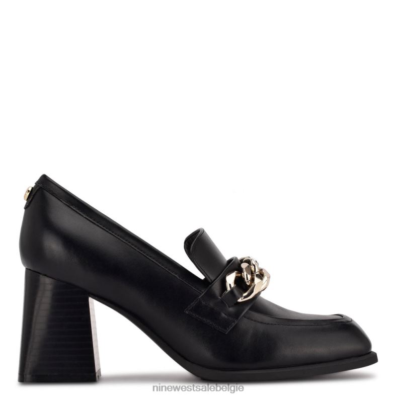 Nine West L48XT1235 zwart Zynga loafers met hak