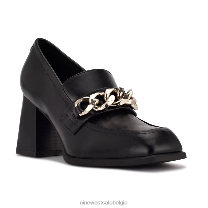 Nine West L48XT1235 zwart Zynga loafers met hak