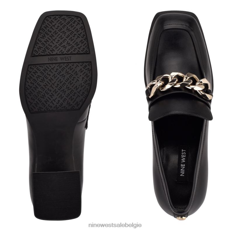 Nine West L48XT1235 zwart Zynga loafers met hak