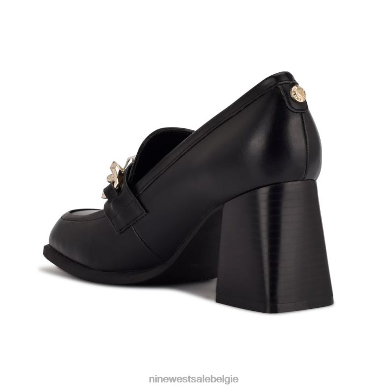 Nine West L48XT2224 zwart Zynga loafers met hak